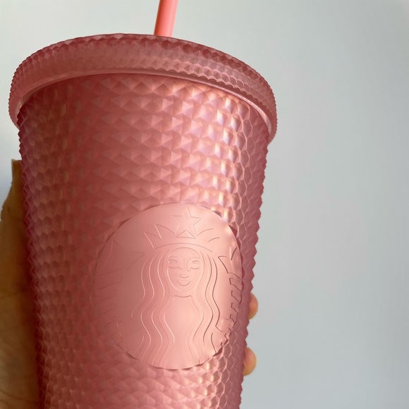 A pink lemonade studded Starbucks Valentines Tumbler - Picture 4 of 6